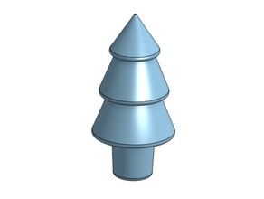 mini christmas tree decor small 3d print model - Mito3D