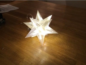 led christmas star 5-edged decor decorations ornament strip nsfw 3d print model - Mito3D