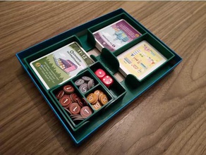 machi koro scatola organizzatore 16cm 22cm 3cm giocattolo gioco accessori da tavolo la del intarsio 3d print model - Mito3D