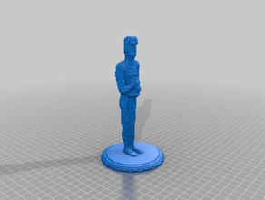 oscar de 8 bits sculptures 8bit oscars 3d print model - Mito3D