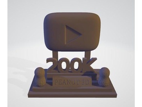 troph&eacutee peanut3d 200k printing trophe 3d print model - Mito3D