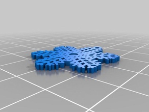 flossmoor snowflake interactive art customized 3d print model - Mito3D