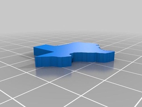 el estado de texas 3d impresión 3d print model - Mito3D