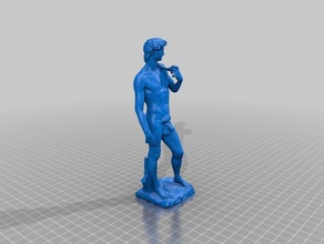 michelangelos david, mais uhhhhhhhhhh sculptures 3d print model - Mito3D