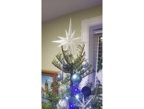 Weihnachten Stern Baum topper Dekor Weihnachts-Dekoration ornament Weihnachtsbaum Weihnachtsbaum-topper xmas Dekorationen tree Ornamente 3d print model - Mito3D