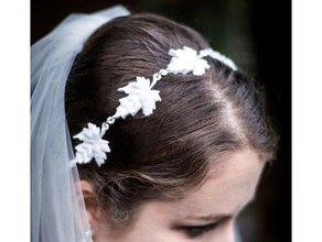 leaf headband accessories accessory bridal bride hair nsfw outdoors wedding 3d print model - Mito3D