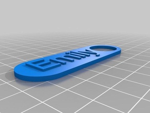 emilychain keychains customized 3d print model - Mito3D