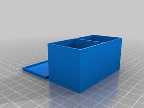 2-container box lid containers customized 3d print model - Mito3D