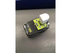 ryobi um+ tampa da bateria partes cobertura 3d print model - Mito3D