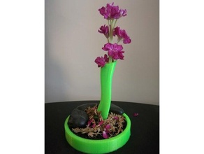 flower stem vase household supplies nsfw 3d print model - Mito3D