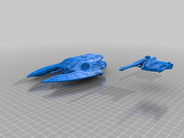 uzay tankı reçine baskı elf oyunlar 6 mm epik destansı 3D print model - Mito3D