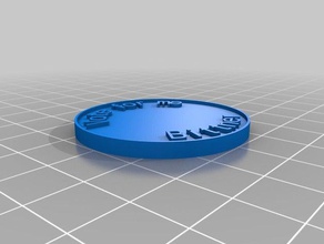 meu personalizada moeda chip moedas emblemas 3d print model - Mito3D