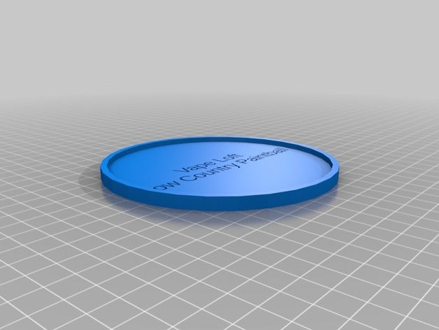 vape loft lcp coaster cucina pranzo personalizzato 3D print model - Mito3D