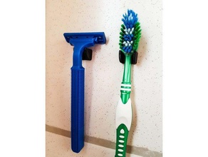 mini porte-brosse à dents la salle de bains badezimmer accessoires organisateur dentifrice zahnbrste zahnbrstenhalterung zahnpasta 3d print model - Mito3D