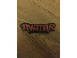 avatar swedish metal band keychain signs logos 3d print model - Mito3D