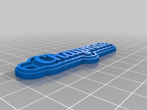 chaymae i portachiavi personalizzato 3d print model - Mito3D
