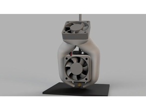 dual 40mm fang fan tevo tarantula modular carriage 3d printer accessories cooling duct hotend 3d print model - Mito3D