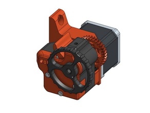 ditan-dual-Laufwerk ausgerichtet spring loaded extruder 3d Drucker Extruder 3d print model - Mito3D