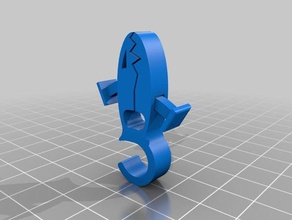 pinza pira&ntildea organización calcetines el clip colgar piraa calcetín 3d print model - Mito3D