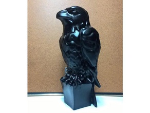 maltese falcon 12in taglio digitato ponderato sculture 3d print model - Mito3D