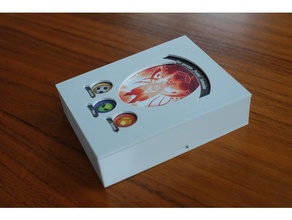keyforge deck box entièrement paramétrique prend en charge manches cartes jouet jeu accessoires de plateau jeux openscad 3d print model - Mito3D