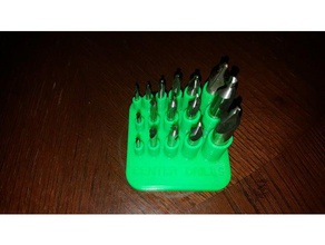 center drill holder tool holders boxes 3d print model - Mito3D