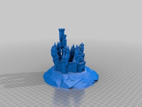 grand chateau castle buildings structures customized 3d print model - Mito3D