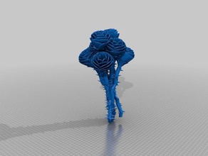 rosen strauss Skulpturen 3d print model - Mito3D