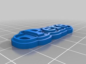 pere de porte-clés personnalisé 3d print model - Mito3D