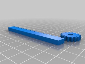 my customized rack pinion robotics 3d print model - Mito3D