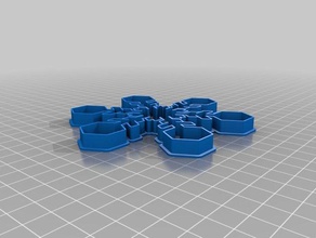 my customized snowflake cookie cutters 1 kitchen dining 3d print model - Mito3D