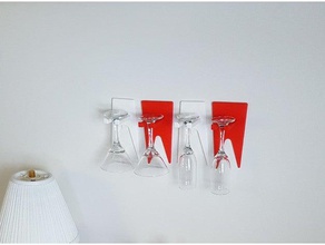 bicchiere da cocktail montaggio a parete cucina pranzo 3d print model - Mito3D