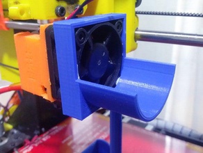air diverter supported 40mm fan 3d printer accessories of3liatech 3d print model - Mito3D