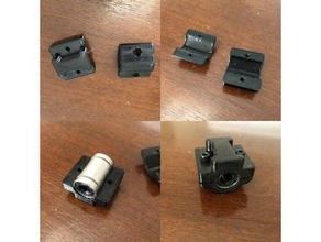prusa i3 mk3 axis lm8uu bearing holders 3d printer parts holder 3d print model - Mito3D