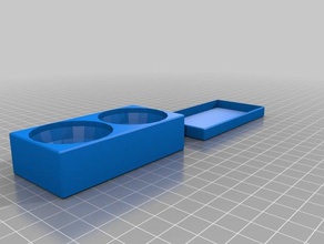 2 yuvarlak kutular oyuncak oyun aksesuarlar özelleştirilmiş 3d print model - Mito3D