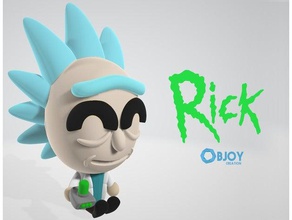 rick sanchez figure trousseau de clés les jouets jeux mignon figurine amusant objoie morty 3d print model - Mito3D