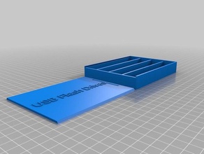 usb flash drives box 1 organization customized 3d print model - Mito3D