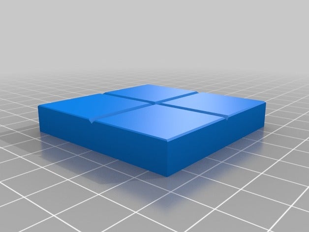 2x2 Fliese 3d drucken 3D print model - Mito3D