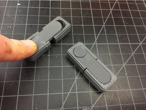 caixa de jóias pegar partes do agregado familiar trava botão pressão madeira 3d print model - Mito3D