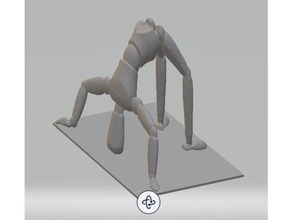 sirk kukla çizim tarar kopyaları form insan model hareketi kişi 3d print model - Mito3D