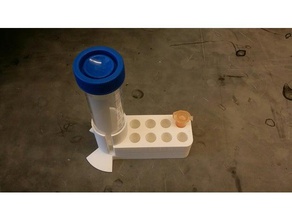 50 ml conique, support de tube+ outil les titulaires boîtes conique corning eppendorf falcon tube à essai titulaire 3d print model - Mito3D