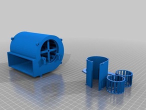 ventilador 3d impressão elétrica 3d print model - Mito3D
