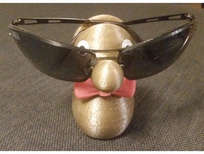 de drôles lunettes support bow tie l'organisation le nœud papillon titulaire des soleil porte-lunettes 3d print model - Mito3D