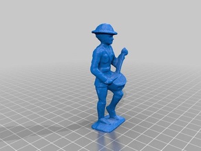 toy soldier de resgate da coleção brinquedos jogos soldados ww1 3d print model - Mito3D