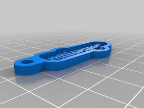 porta keychains customized 3d print model - Mito3D