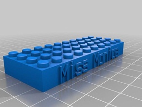 miss monica lego construção brinquedos personalizado 3d print model - Mito3D