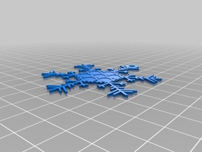 snowflake 4 interactive art customized 3d print model - Mito3D