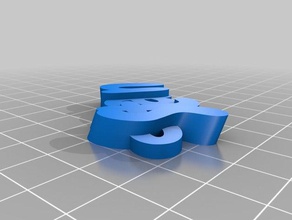 stan etiketi küçük harf tuşu Anahtarlık özelleştirilmiş 3d print model - Mito3D