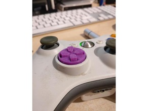botones hundidos cruceta xbox 360 d-pad independiente video Spiele 3d print model - Mito3D