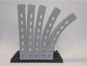 fischertechnik em forma de arco feixe bogenst&uumlck 15&deg 75&deg construção brinquedos ponte statics statik 3d print model - Mito3D